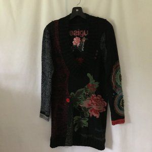 Desigual Colorful Multi-textured Embellished Tunic
